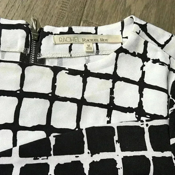 Rachel Rachel Roy | Black and white square  print dress - Picture 6 of 10